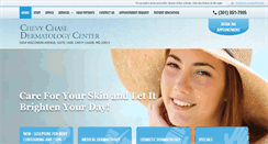 Desktop Screenshot of chevychasedermatologycenter.com