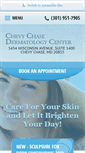 Mobile Screenshot of chevychasedermatologycenter.com